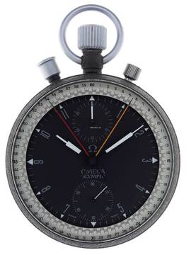  Omega Taschenuhr Gents manual wind Split Second Chronograph Rattrapante Olympic pocket watch  