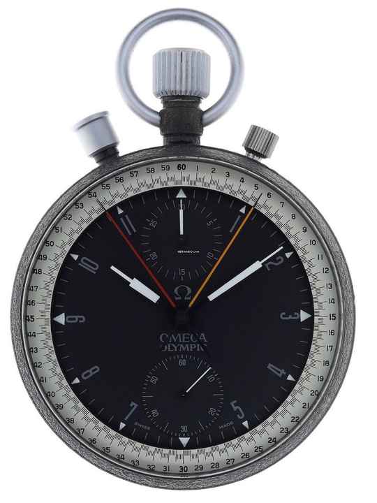  Omega Taschenuhr Gents manual wind Split Second Chronograph Rattrapante Olympic pocket watch  