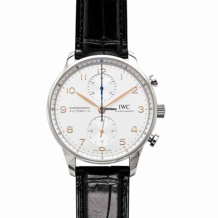  IWC Portugieser Chronograph IW371604 - Portugieser Automatic Chronograph Silver Dial Unisex Watch </h1> 