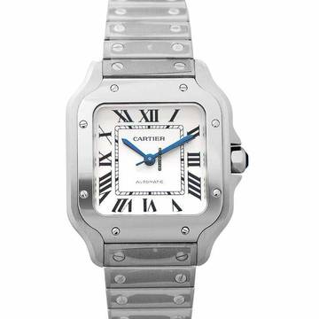  Cartier Santos WSSA0029 - Santos de Cartier Automatic Silvered Opaline Dial Men's Watch </h1> 