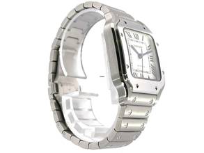 Thumbnail von Cartier Santos de Cartier Edelstahl mittleres Modell Ref. WSSA0029 </h1>