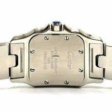 Thumbnail von Cartier Santos Galbée 24mm Quartz Steel 0.69TCW Diamond Watch NEW Model </h1>