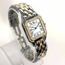 Thumbnail von Cartier Panthère Quartz 27mm 1 Row Gold 0.48TCW DIAMOND Watch </h1>