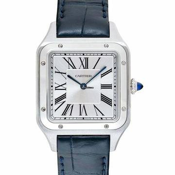  Cartier Santos Dumont WSSA0023 - Santos-Dumont 38 x 27.5 mm Quartz Silver Dial Stainless Steel Small Ladies Watc </h1> 