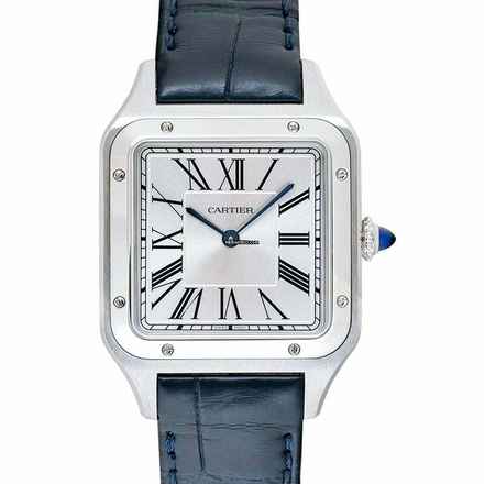  Cartier Santos Dumont WSSA0023 - Santos-Dumont 38 x 27.5 mm Quartz Silver Dial Stainless Steel Small Ladies Watc </h1> 
