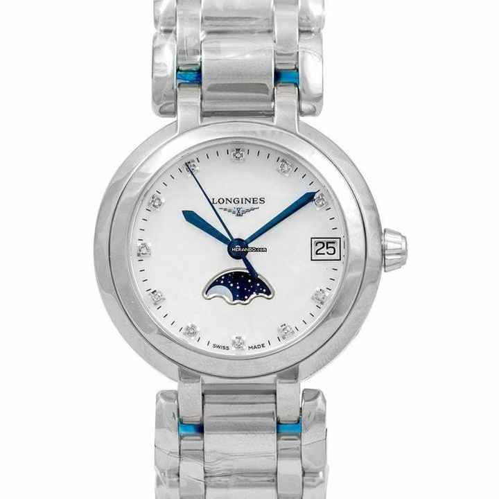 Longines PrimaLuna L81154876 - PrimaLuna Quartz White Dial Diamond Indexes Ladies Watch </h1> 