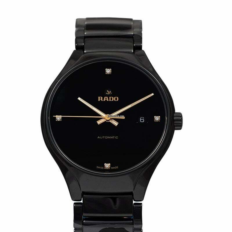  Rado True R27056712 - True Automatic Diamonds Black Dial Men's Watch </h1> 