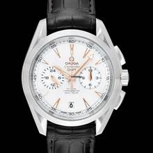 Thumbnail von Omega Seamaster Aqua Terra 231.13.43.52.02.001 - Seamaster Aqua Terra Co-Axial GMT Chronograph Automatic Silver Dial </h1>
