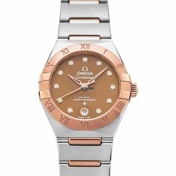  Omega Constellation 131.20.29.20.63.001 - Constellation Co-Axial Master Chronometer Quartz Brown Dial Diamonds </h1> 
