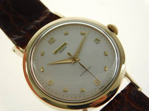  Universal Genève 18 Kt Gold Bumper Hammerautomatik im original Zustand </h1> 