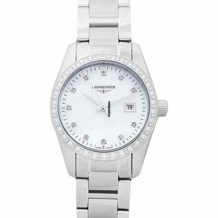  Longines Conquest Classic L22860876 - Conquest Classic Automatic Mother of pearl Dial Diamond Ladies Watch </h1> 