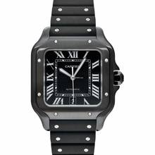 Thumbnail von Cartier Santos WSSA0039 - Santos De Cartier Automatic Black Dial Men's Watch </h1>