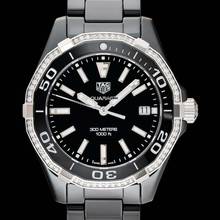 Thumbnail von TAG Heuer Aquaracer Lady WAY1395.BH0716 - Aquaracer Quartz Black Dial Diamond Ladies Watch </h1>