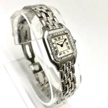 Thumbnail von Cartier Panthère Quartz 23mm Steel 0.55TCW Diamond Watch </h1>