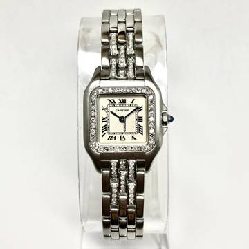  Cartier Panthère Quartz 23mm Steel 0.55TCW Diamond Watch </h1> 