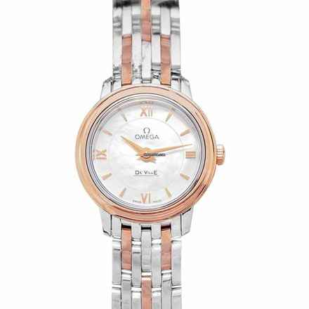 Omega De Ville Prestige 424.20.24.60.05.002 - De Ville Prestige Quartz 24.4 mm Quartz White Mother of Pearl Dial S </h1> 