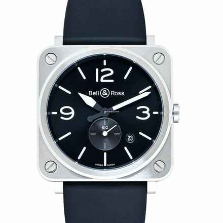  Bell & Ross BR S BRS-BLC-ST - Instruments Aviation BR S Steel Quartz Black Dial Men's Watch </h1> 
