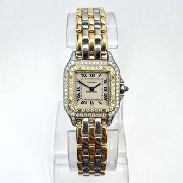  Cartier Panthère 23mm Quartz 3 Row Gold 0.87TCW DIAMOND Watch </h1> 