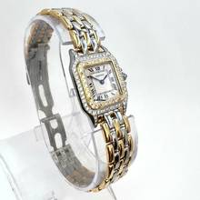 Thumbnail von Cartier Panthère 23mm Quartz 3 Row Gold 0.87TCW DIAMOND Watch </h1>