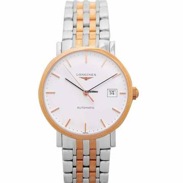  Longines Elegant L48105127 - Elegant Automatic White Dial Two-tone Steel Men's Watch </h1> 