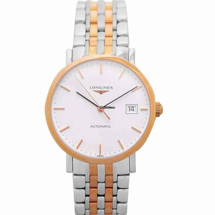  Longines Elegant L48105127 - Elegant Automatic White Dial Two-tone Steel Men's Watch </h1> 