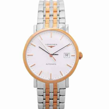 Longines Elegant L48105127 - Elegant Automatic White Dial Two-tone Steel Men's Watch </h1> 