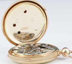 Thumbnail von Jules Jürgensen Savonette Taschenuhr 18k Gold Blitzende Unabhänige Sekunde 1865 Box