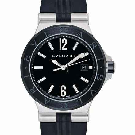  Bulgari Diagono 102029 - Diagono Automatic Black Dial Men's Watch </h1> 