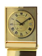 Thumbnail von Jaeger-LeCoultre Memovox Gents rectangular Travel Clock Pocket Watch Memovox Alarm and small Desk Clock </h1>