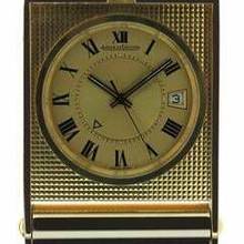 Thumbnail von Jaeger-LeCoultre Memovox Gents rectangular Travel Clock Pocket Watch Memovox Alarm and small Desk Clock </h1>