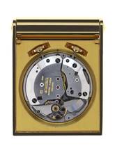 Thumbnail von Jaeger-LeCoultre Memovox Gents rectangular Travel Clock Pocket Watch Memovox Alarm and small Desk Clock </h1>