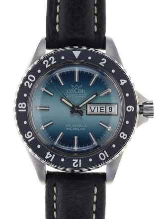  Oscar Gents Automatic Wristwatch 25 Jewel Automatic with bi-directional 24 – hour Bezel </h1> 