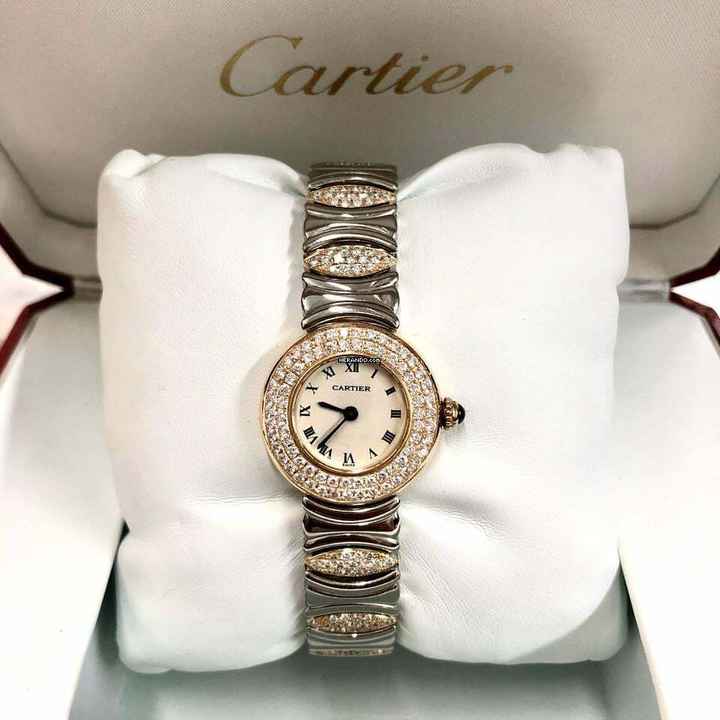  Cartier COLISÈE 18K YG & Steel 1.59TCW DIAMOND Watch </h1> 