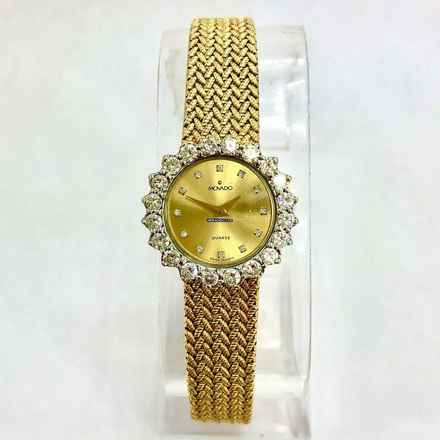  Movado 14K Yellow & White Gold Ladies Watch FACTORY DIAMONDS 2TCW+ </h1> 