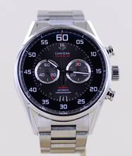 Thumbnail von TAG Heuer Carrera Calibre 36 Chronograph Flyback black Calibre 36 El Primero Steel Glasboden </h1>