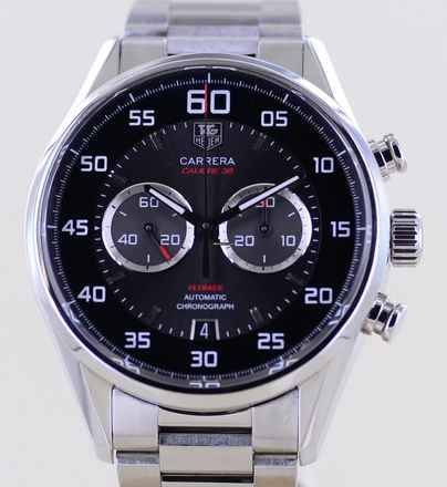  TAG Heuer Carrera Calibre 36 Chronograph Flyback black Calibre 36 El Primero Steel Glasboden </h1> 
