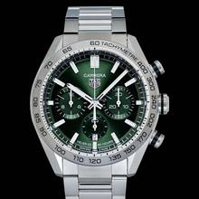 Thumbnail von TAG Heuer Carrera CBN2A10.BA0643 - Carrera Calibre Heuer 02 Automatic Green Dial Men's Watch </h1>