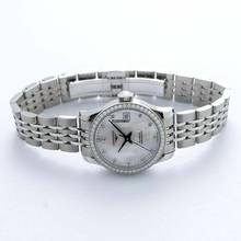 Thumbnail von Longines Record L23200876 - Record Automatic Mother of Pearl Dial Stainless Steel Ladies Watch </h1>