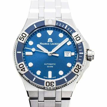  Maurice Lacroix AIKON AI6058-SS002-430-1 - Aikon Automatic Blue sunbrushed Dial Dial Stainless Steel Men's Watch </h1> 