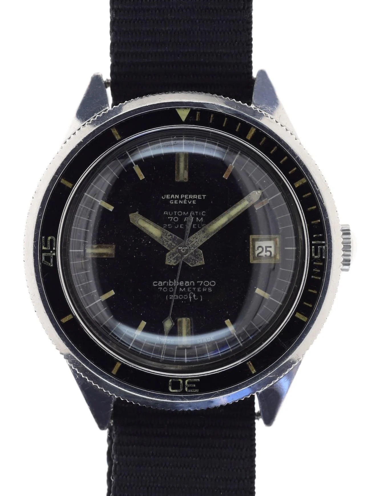 Jean Perret Gents Automatic Scuba Divers Wristwatch Caribbean 700 m </h1>