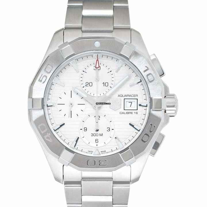  TAG Heuer Aquaracer 300M CAY2111.BA0927 - Aquaracer Chronograph Automatic Silver Dial Men's Watch </h1> 