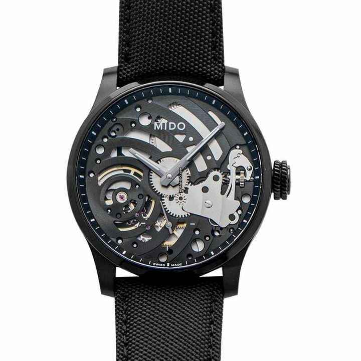  Mido Multifort M032.605.47.410.00 - Multifort Mechanical Skeleton Limited Edition Manual-winding Black Di </h1> 