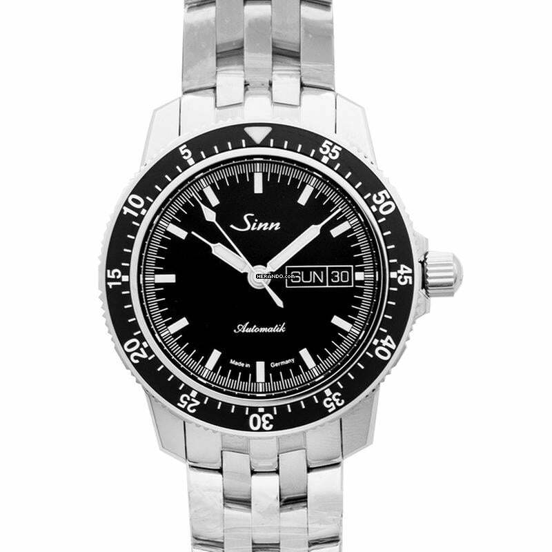  Sinn 104 104.010 - Pilot Watch 104 St Sa I Stainless Steel Fine Link Black Dial Men's Watch </h1> 