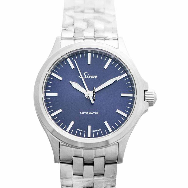  Sinn 556 556.0104 - 556 I B Stainless Steel fine link Blue Dial 38.5mm Men's Watch </h1> 