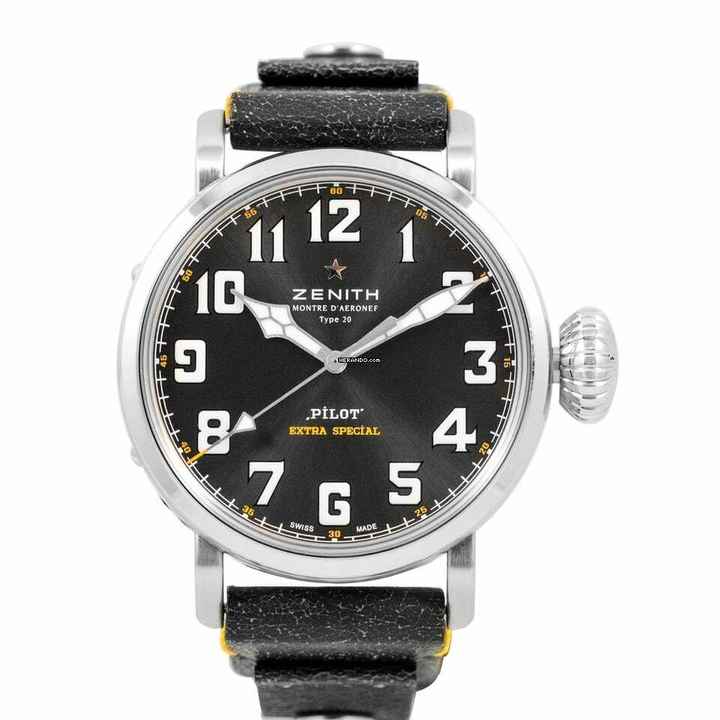  Zenith Pilot 03.2434.679/20.I010 - Pilot Type 20 Rescue Automatic Grey Dial Stainless Steel Men's Watch </h1> 