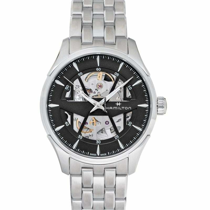  Hamilton Jazzmaster H42535180 - Jazzmaster Automatic Skeleton Dial Stainless Steel Men's Watch </h1> 