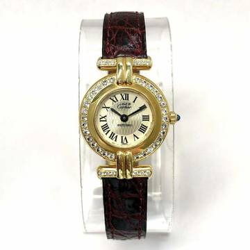  Cartier VERMEIL COLISÈE 150th Anniversary LMT ED Quartz GP Argent Watch 0.67TCW DIAMONDS </h1> 