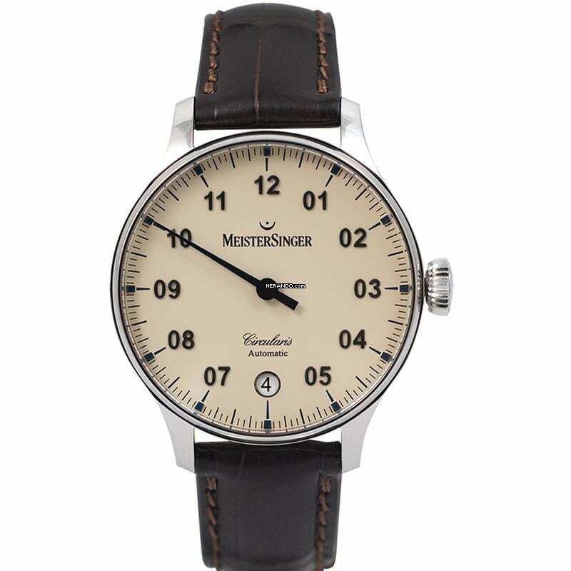  Meistersinger Circularis CC903_SL02 - Meisterstücke Automatic Ivory Dial Stainless Steel Men's Watch </h1> 
