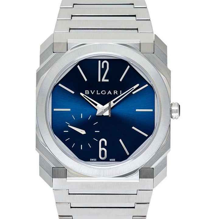  Bulgari Octo 103431 - Octo Finissimo Extra Thin 40mm Automatic Blue Dial Men's Watch </h1> 