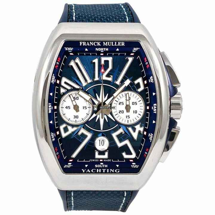  Franck Muller Vanguard V 45 CC DT AC YACHT (BL) - VANGUARD Automatic Blue Dial Stainless Steel Men's Watch </h1> 